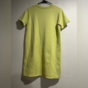 THEORY Spring Terry tshirt dress in Key Lime